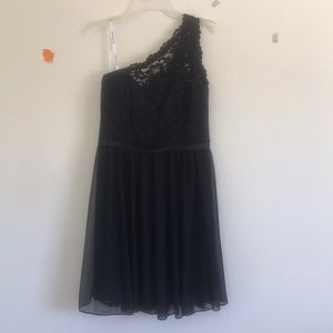 Black knee length dress